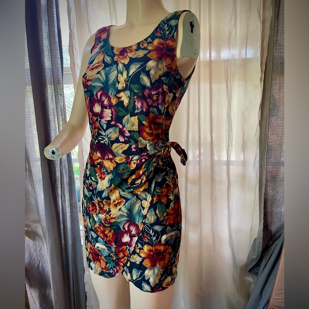 Vintage All That Jazz floral wrap dress